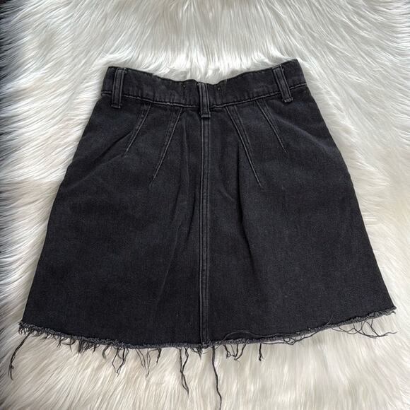 Free People We the Free Black Cosmic Flirt Fringe Mini Skirt - Picture 6 of 6